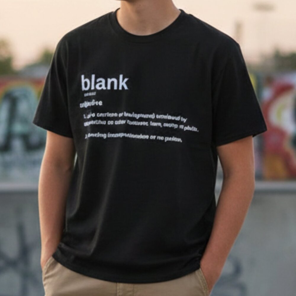 Urban Streetwear Men Teen Black T-shirt Unisex Cotton Short Sleeve size S NWOT